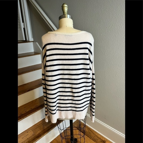 ATM Anthony Thomas Melillo Block-Striped Cashmere Crewneck Sweater​​​​​​​​​ - Picture 4 of 11